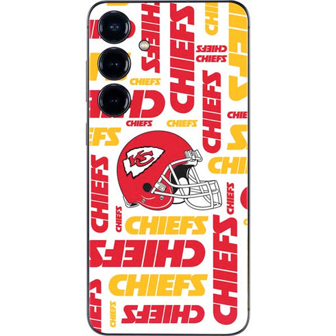 NFL Kansas City Chiefs White Blast Galaxy S25 Skin